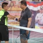 Pangdam Hasanuddin Meriahkan Eksebisi Eksekutif Tenis Kapolda Cup di HUT ke-76 Bhayangkara